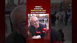 Cebinde 60 lirası kalan emekli: "Stres ve kaygı bozukluğundan psikolojik hap kul