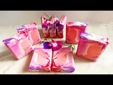 Luna Swirl Technique Inspired by Nature's Beauty! Cold Process Soap Making