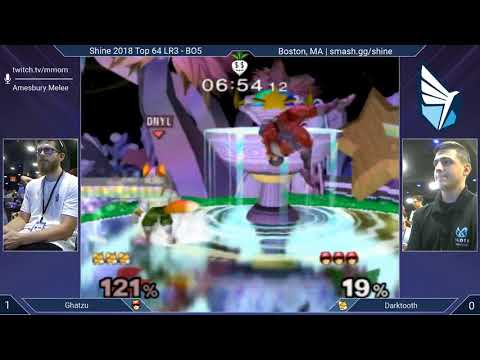 Shine 2018 SSBM - 20GX | Gahtzu (C. Falcon) vs. Sloth | Darktooth (Fox) - Melee Top 64 LR3