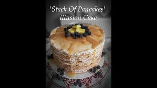 'STACK OF PANCAKES' ILLUSION CAKE - Video Tutorial