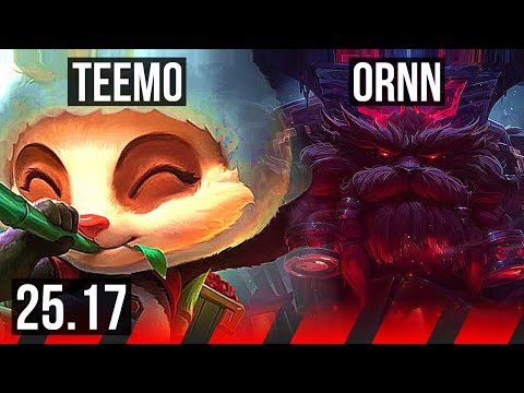 TEEMO vs ORNN (TOP) | NA Master | 25.17