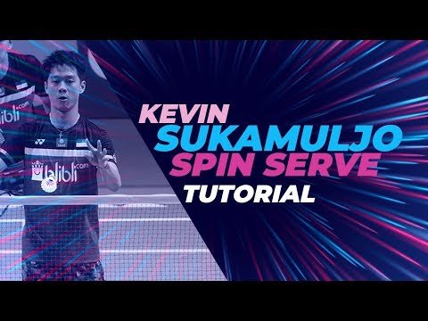 Kevin SANJAYA SUKAMULJO spin serve step by step - Badminton Famly