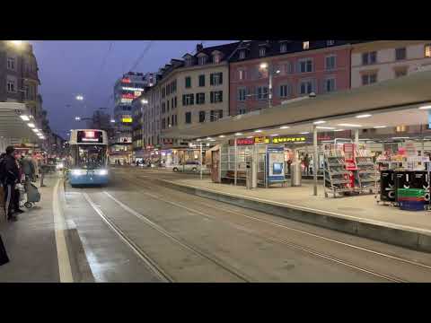 🇨🇭 VBZ Zürich | Einfahrt des Bombardier Flexity auf der Linie 2 in die Hltstl. Albisriedenplatz