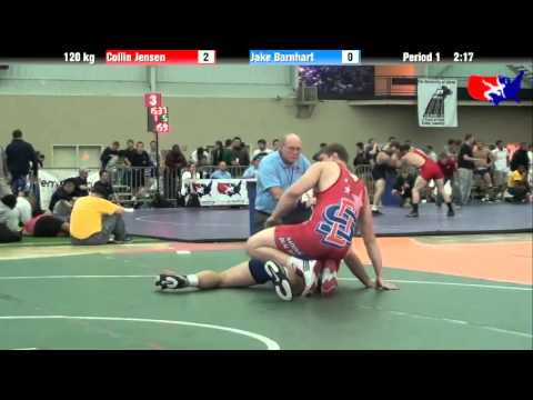 Collin Jensen vs. Jake Barnhart at 2013 ASICS University Nationals - FS