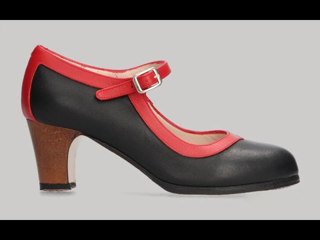 Vídeo relacionado con PASARELA - Zapatos de Baile Flamenco de Piel con Hebilla y Clavos Rojo Mujer Cuero Mujer Color: Rojo Talla: 38