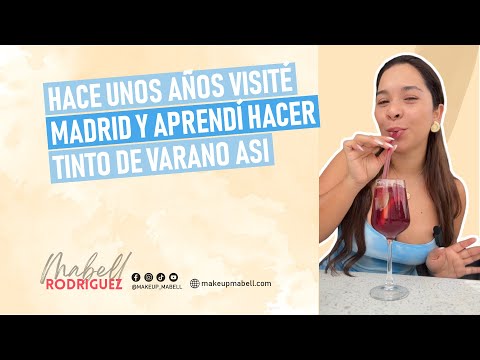 Hace unos años visité Madrid y aprendí hacer Tinto de Varano asi ☺️