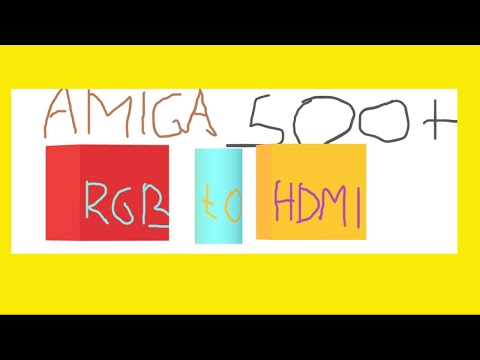 RGBtoHDMI Amiga 500+ & Vampire 500 V2+ (pi0 + Amiga 500+ Greek tutorial)