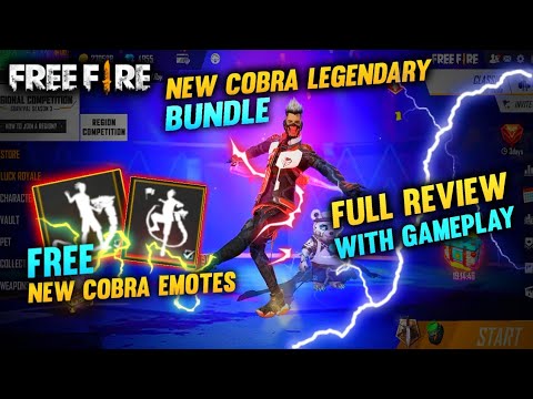 New Cobra Rage Bundle 😲 || New Cobra Bundle Spin Free fire || Full Review || Garena Free Fire