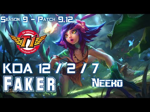 SKT T1 Faker NEEKO vs ZOE Mid - Patch 9.12 KR Ranked