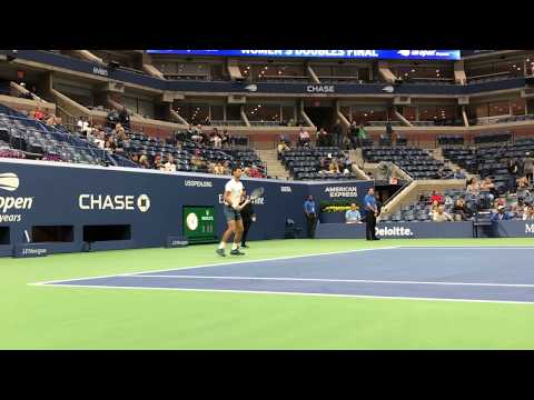 2018 US Open : Novak Djokovic  Practice Before the Final