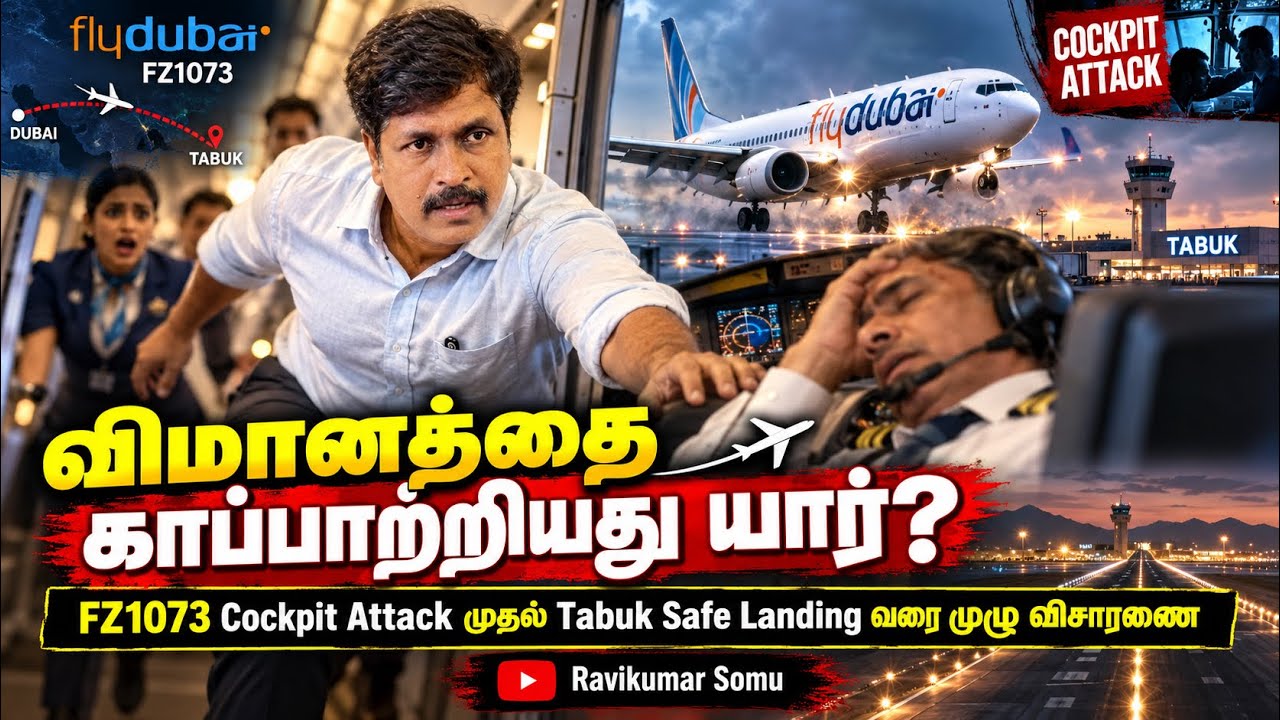 FLYDUBAI விமானத்தை காப்பாற்றியது யார்? Cockpit Attack to Tabuk Landing முழு வ?
