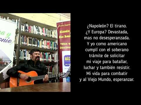 Claudio Gajardo - Seis décimas de "Más que José Miguel" en la Biblioteca # 140 de Navidad (2a. P.)