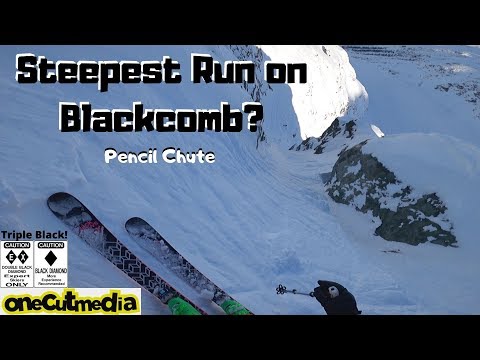 The Steepest Run I have EVER Skied!   Pencil Chute on Blackcomb    onecutmedia
