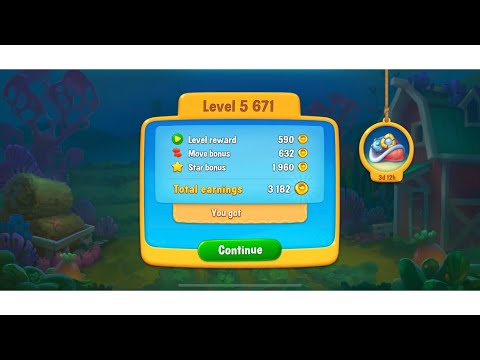 Fishdom mobile game, level 5671