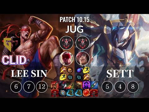 GEN Clid Lee Sin vs Sett Jungle - KR Patch 10.15