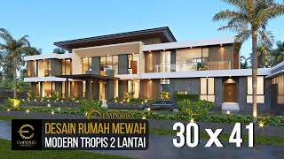 Video Desain Rumah Modern 2 Lantai Bapak Ade di  Manado, Sulawesi Utara