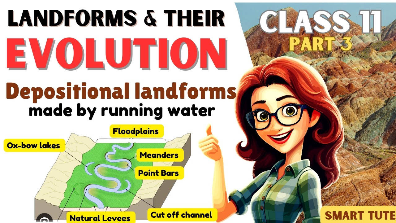 Video player covering stages of landform development