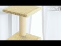 Albero Per Gatti Con Tiragraffi In Sisal Crema 92 Cm - Foto miniatura 1