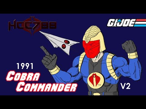 HCC788 - 1991 COBRA COMMANDER v4 - Vintage G.I. Joe toy review!
