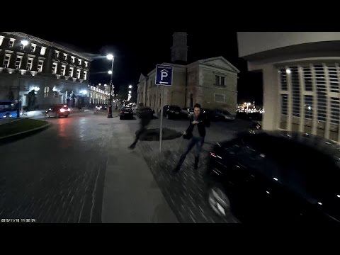 Gyalogossal majdnem csattanunk - Close call with pedestrian