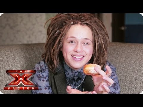 What is Luke Friend doing with that jam donut? - Samsung Video Diaries - The X Factor UK 2013