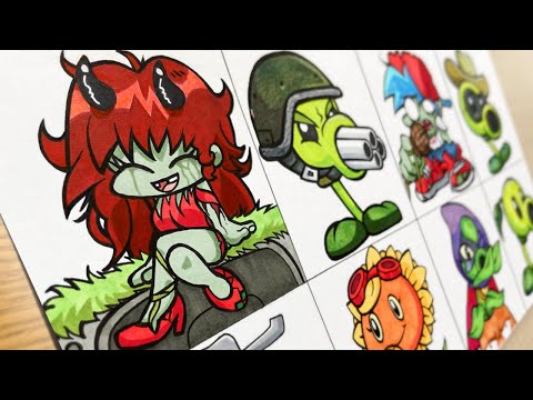 Drawing FRIDAY NIGHT FUNKIN' MOD - Plants VS. Rappers + Plants VS. Zombies / PVZ FNF