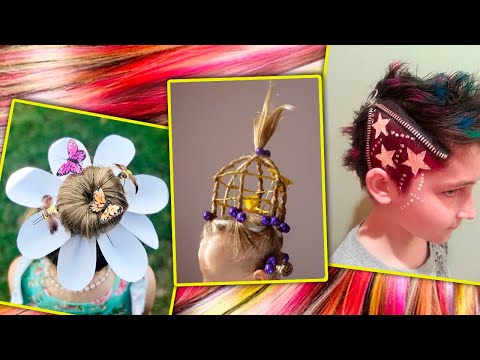 DIY Wacky Hairstyle Tutorials For Crazy Hair Day