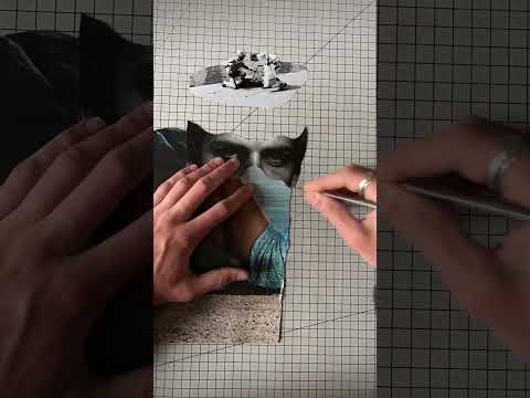 How I make a collage using magazines #collage #art #process