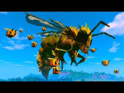 This Minecraft Mod Will Give You a Phobia of Bees (The Bumblezone Dimension)