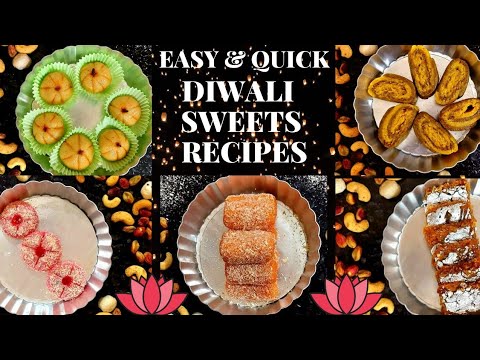 05 MINS EASY SWEETS RECIPE COLLECTION|INSTANT SWEETS RECIPE AT HOME|