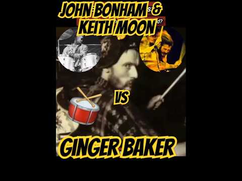 Why Ginger Baker beats John Bonham/Keith Moon #shorts #johnbonham #gingerbaker #keithmoon #drums