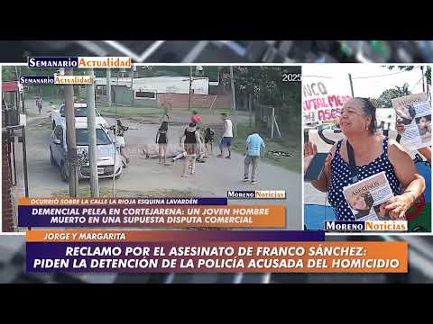 Protest over the murder of Franco Sánchez: They demand the arrest of the police officer accused o...