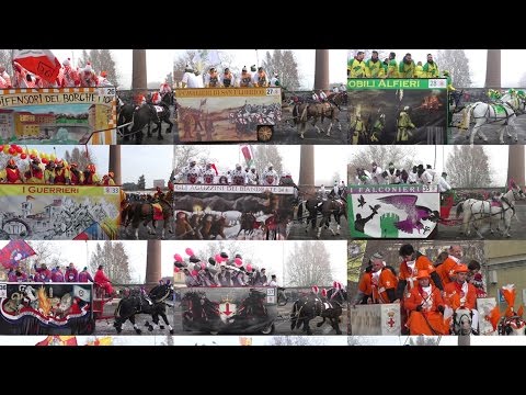 Carri da getto pariglie - seconda parte - Carnevale Ivrea 2016