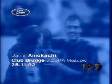 Champions League 1992 Daniel Amokachi Club Brugge vs CSKA Moscow 25.11.92