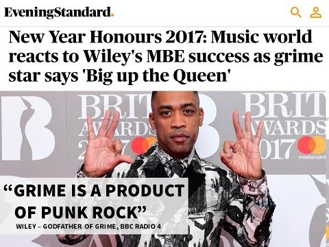 Wiley compares Grime to Punk as a channel for creative expression by youth.