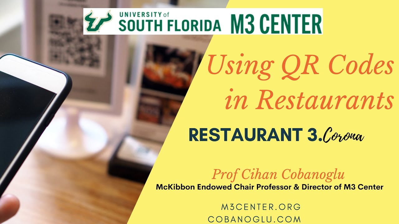 Using QR Codes in Restaurants as Menus and Payment Method