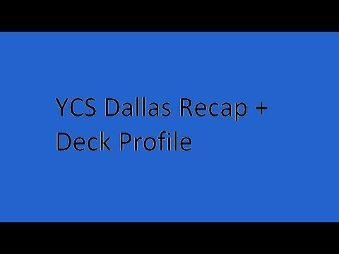 Yugioh YCS Fort Worth Recap+ deck Profile