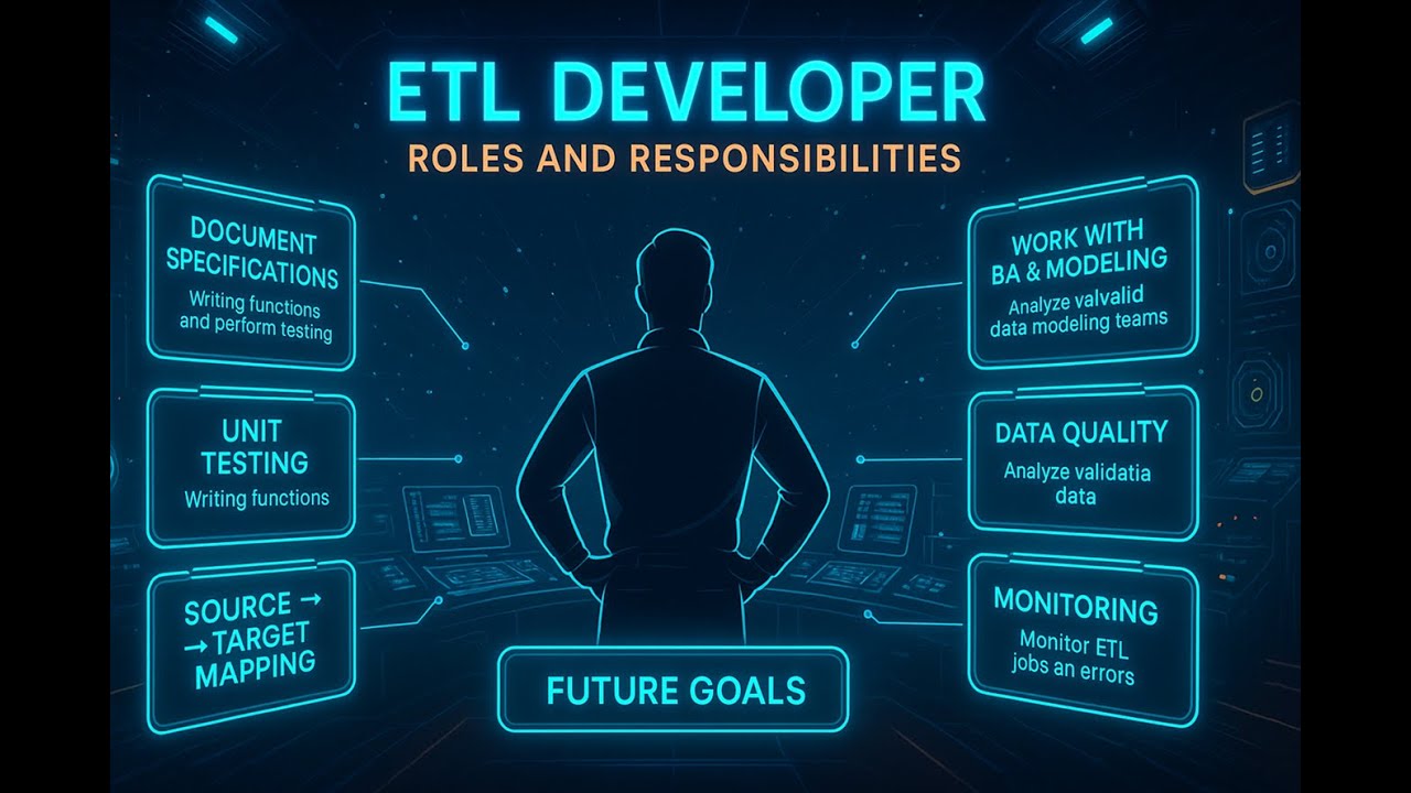 ETL Developer Roles & Responsibilities Explained | Real-Time Tasks, Skills, Mapping & Best Practices