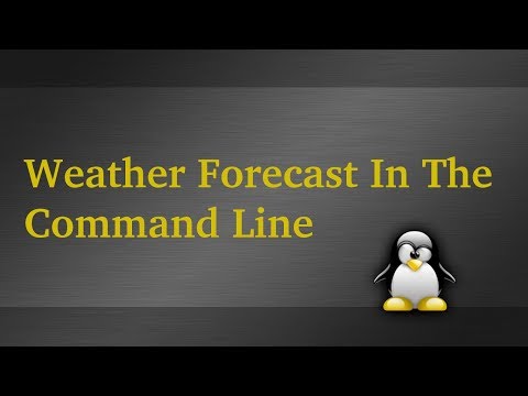 Get Weather Forecast From Command Line