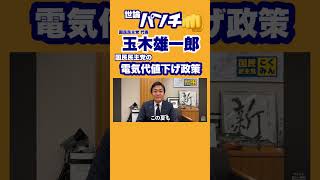 【正論パンチ】 #国民民主党 の #電気代値下げ政策 国民民主党代表 #玉木雄一郎