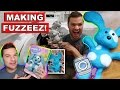 Fuzzeez Blue Dog DIY Plush Craft - The Stuffed Animal You Make In The Laundry!