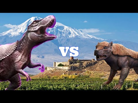 Glythronax vs Megistocurus Cenozoic and Mesozoic Rumble fights - SPORE
