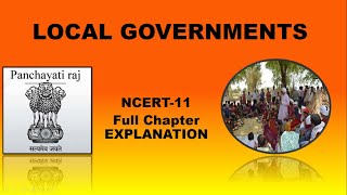 LOCAL GOVERNMENT(chapter-8, NCERT- 11), local government, 73 and 74 amendments,