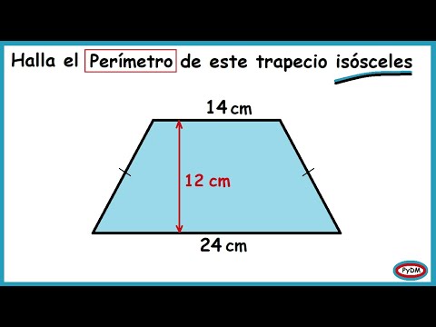 Perímetro de un Trapecio Isósceles (Aplicación Teorema de Pitágoras)