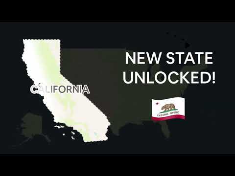 Ryan Trahan “New State Unlocked” (California) 50 States in 50 Days.