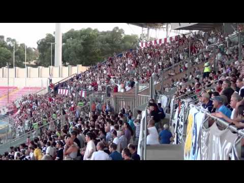 Valletta Supporters Celebrate Goal | Valletta vs Hibs 1-0