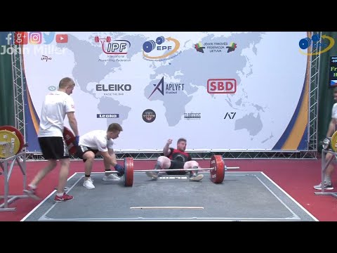 Hynek Franek - 14th Place 692.5kg Total - 93kg Class 2019 EPF Classic Open