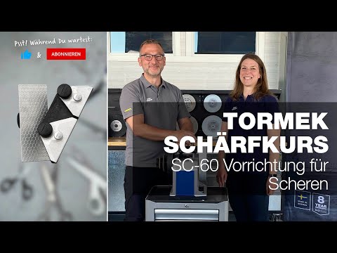 Scheren schärfen mit der SC-60 Vorrichtung für Scheren | Teil 28 | Tormek Live Schärfkurs