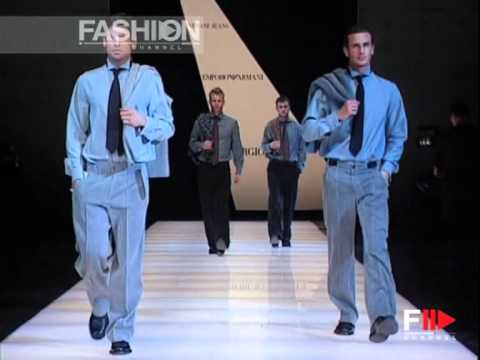 "Giorgio Armani - Emporio Armani" Autumn Winter 2003 2004 Milan 1 of 6 Men by FashionChannel.mov