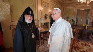 Ամենայն Հայոց Կաթողիկոսը Վատիկանում բարձրացրել է հայրենազրկված արցախցիների հարցը